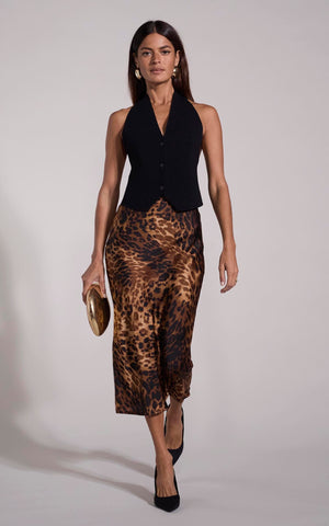 Mid length leopard skirts era hotsell