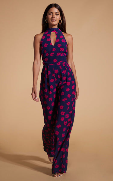 Cypress Jumpsuit In Pink Daisy