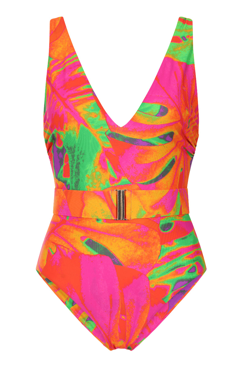 HALO Sa Caleta Swimsuit in Hot Tropic