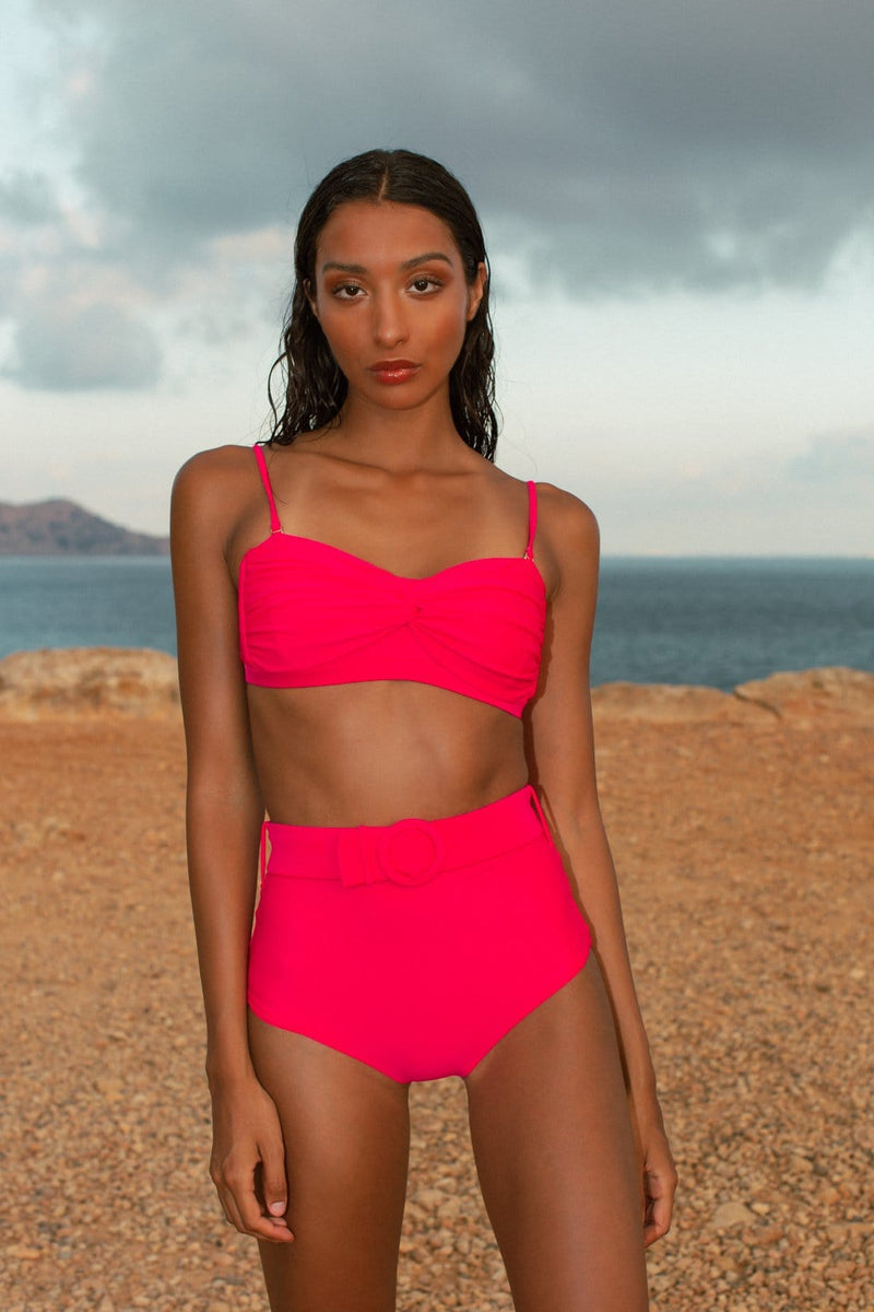 Chance Loves Jamaican Sunset Bikini Set with Halter Top