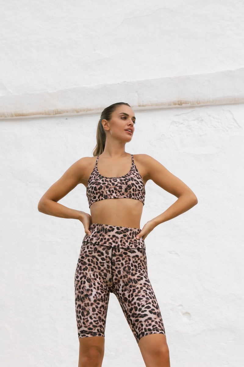 HALO Akira Cycling Shorts in Natural Leopard Print – Dancing Leopard