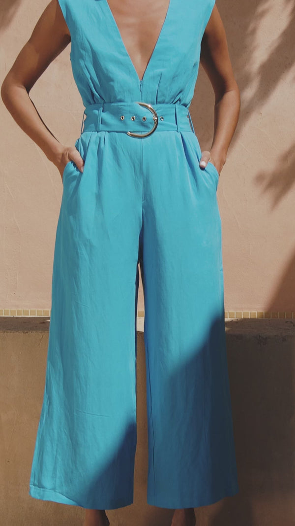 Indy Jumpsuit In Blue | Dancing Leopard